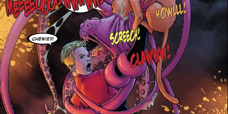 ‘Capitana Marvel’ recrea una escena de Goose, el gato, en los cómics.