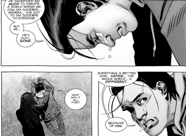 La muerte más impactante llega al cómic de 'The Walking Dead'.