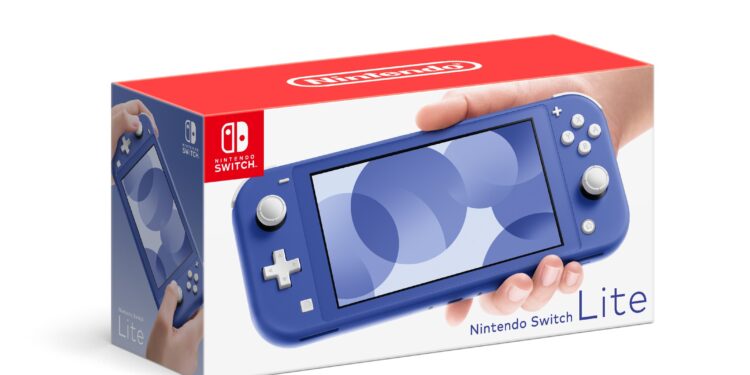 Nueva Nintendo Switch Lite en azul