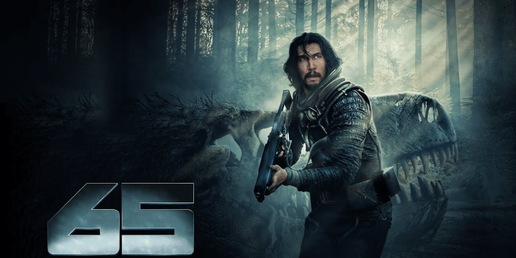 65: Una película de acción futurista y dinosaurios. ¿Qué más podemos pedir?